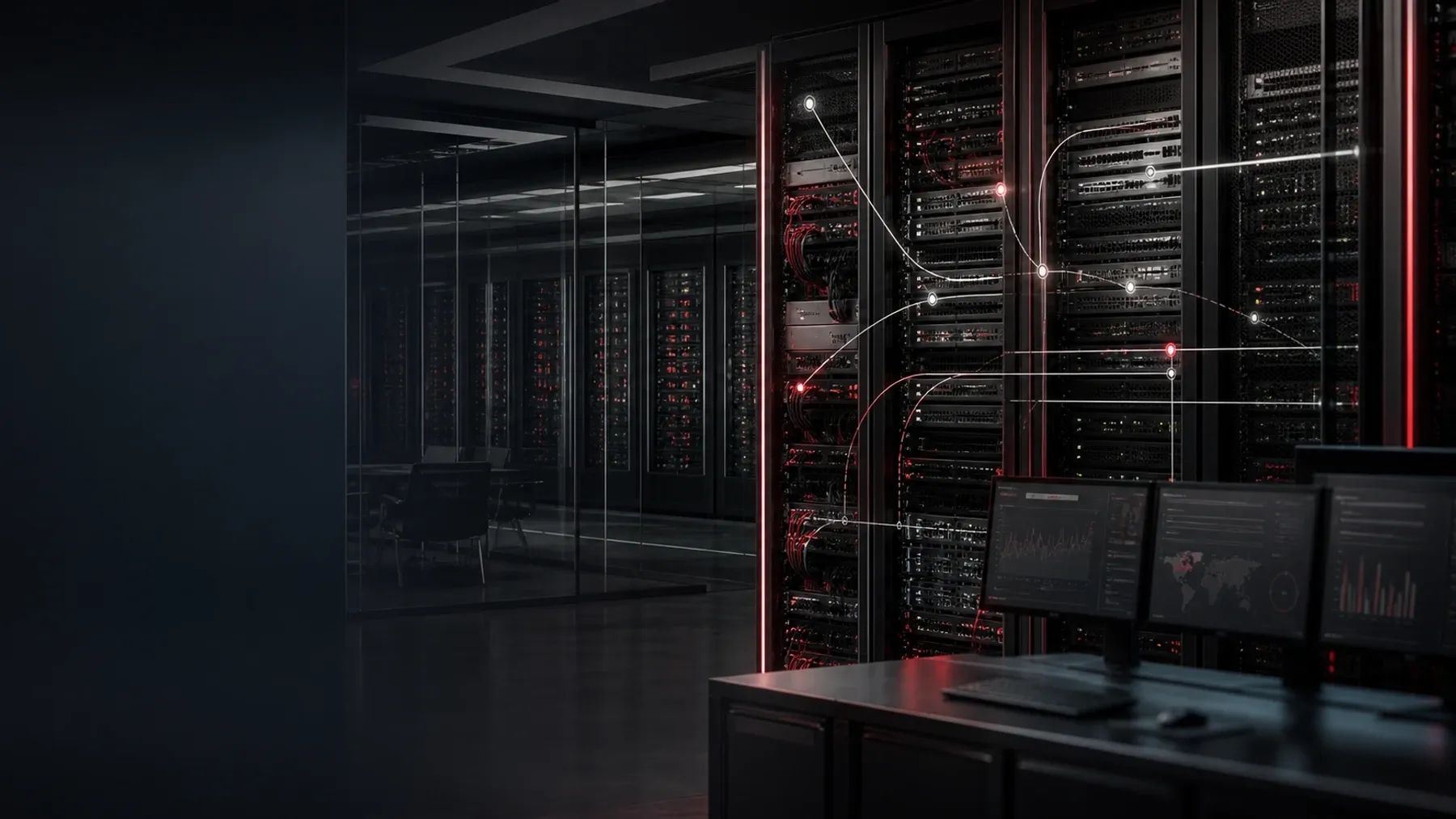 Infraestrutura de rede segura em data center corporativo