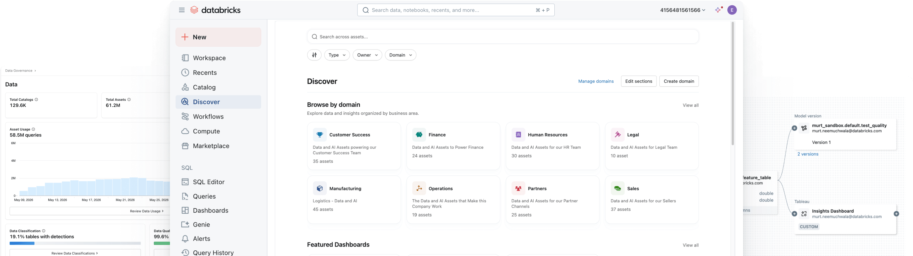 Visão oficial do Databricks Unity Catalog para governança de dados e IA