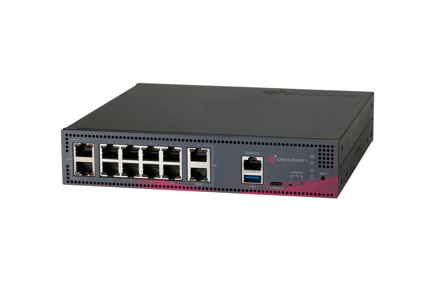 Firewall Check Point 3950, vista frontal e superior conforme datasheet oficial