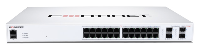 FortiSwitch 124F-FPOE — imagem oficial do produto