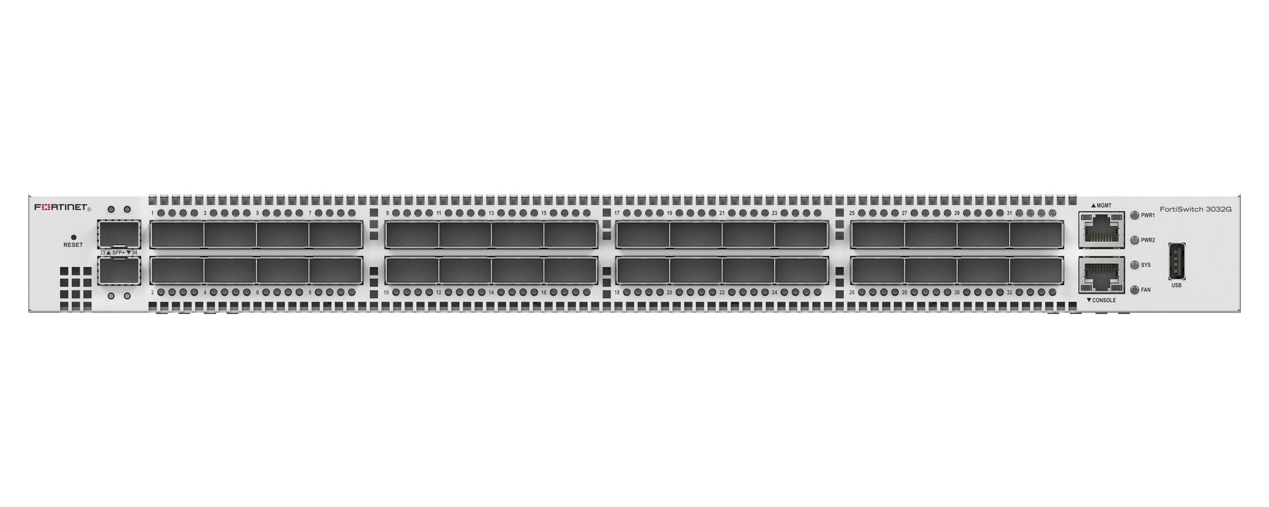 FortiSwitch 3032G — imagem oficial do produto
