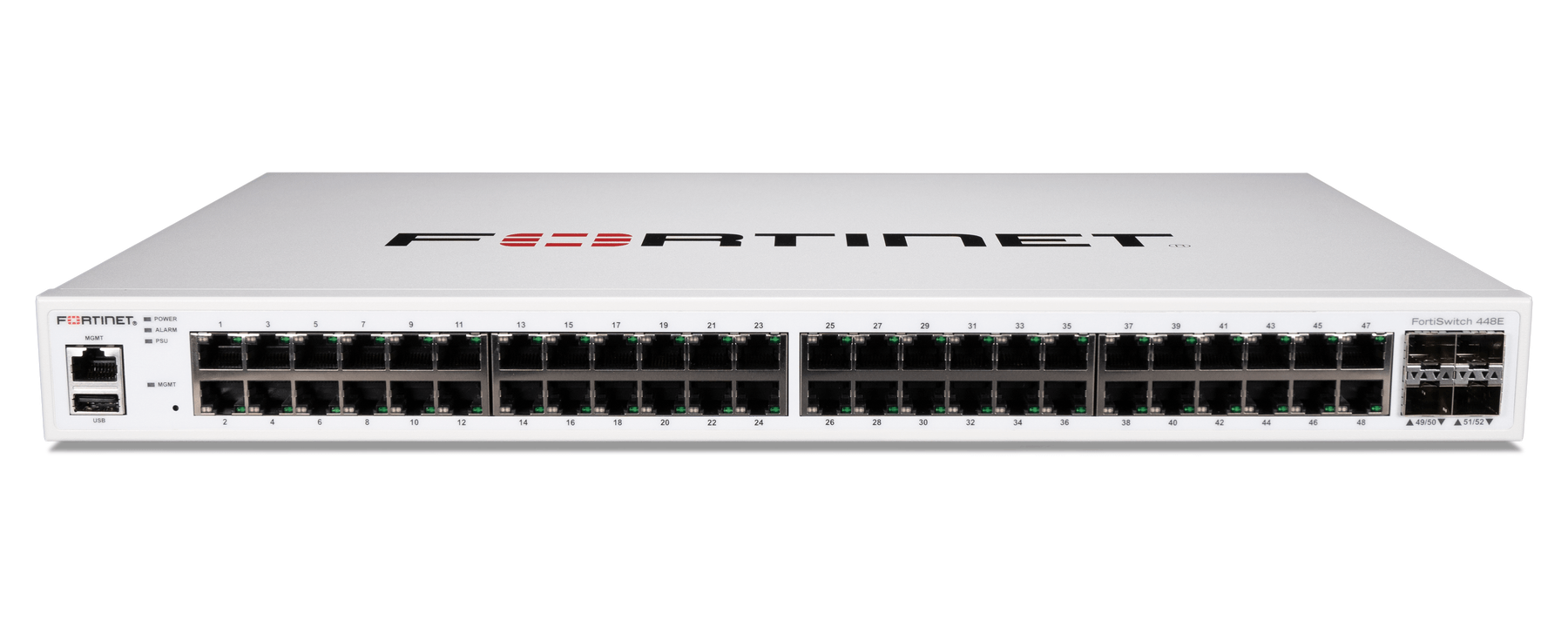 FortiSwitch 448E — imagem oficial do produto