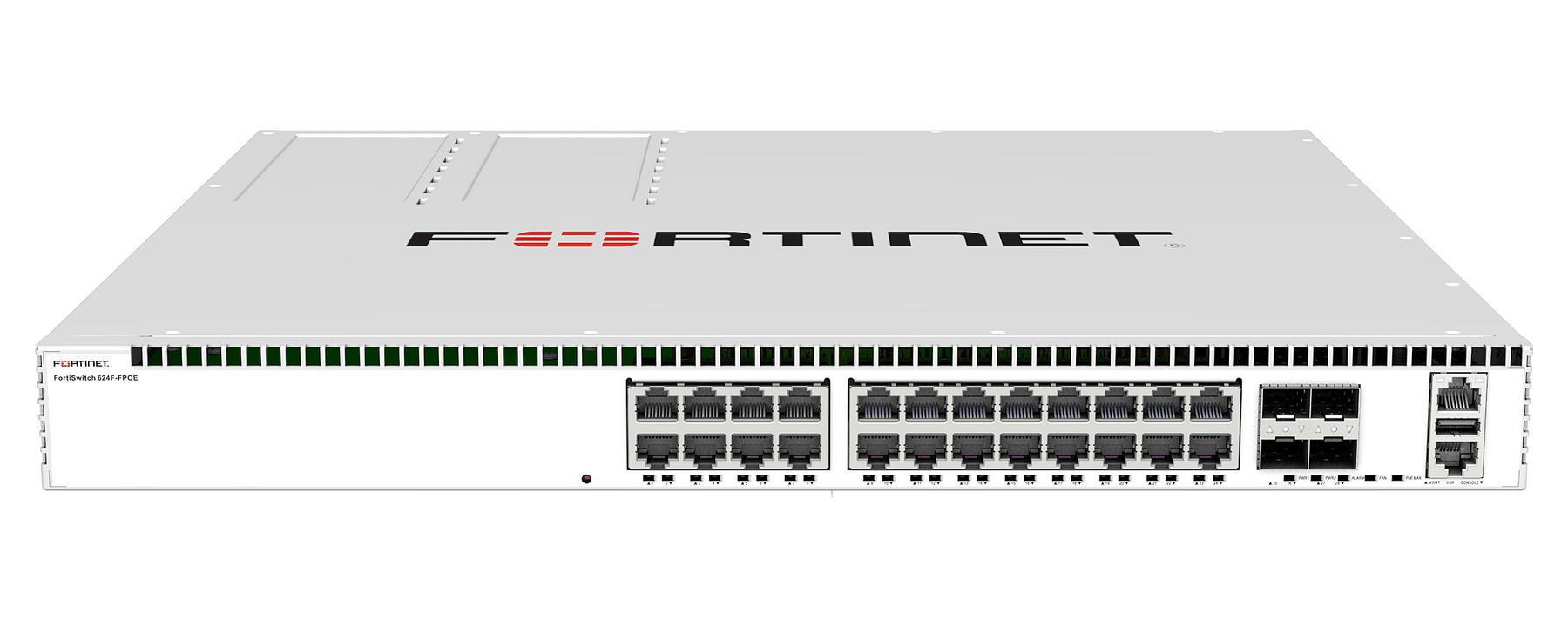 FortiSwitch 624F-FPOE — imagem oficial do produto