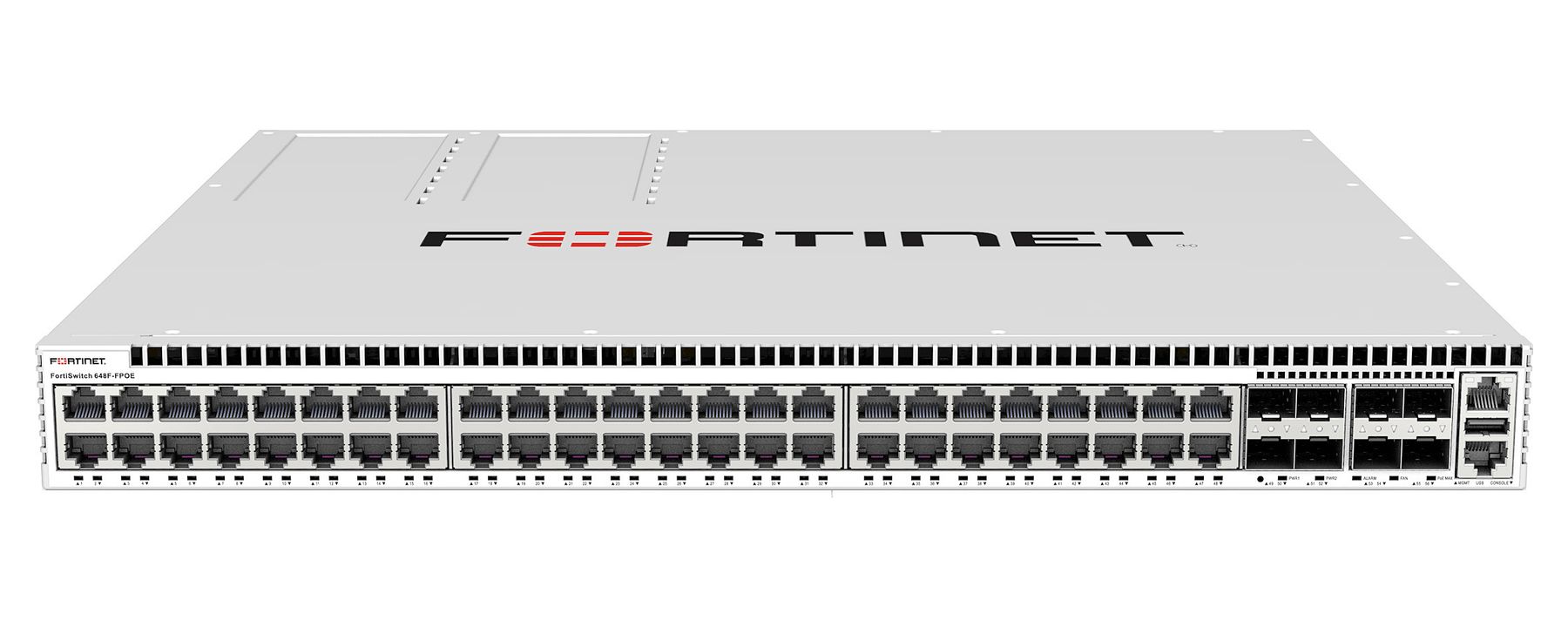 FortiSwitch 648F-FPOE — imagem oficial do produto