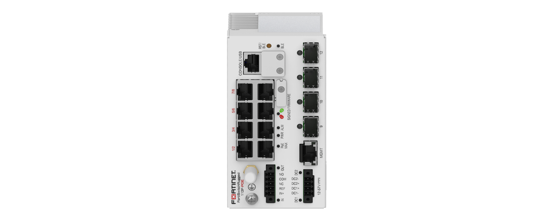 FortiSwitch Rugged112F-POE — imagem oficial do produto