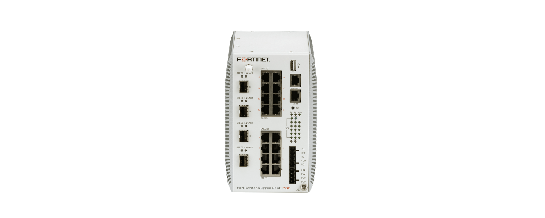 FortiSwitch Rugged216F-POE — imagem oficial do produto