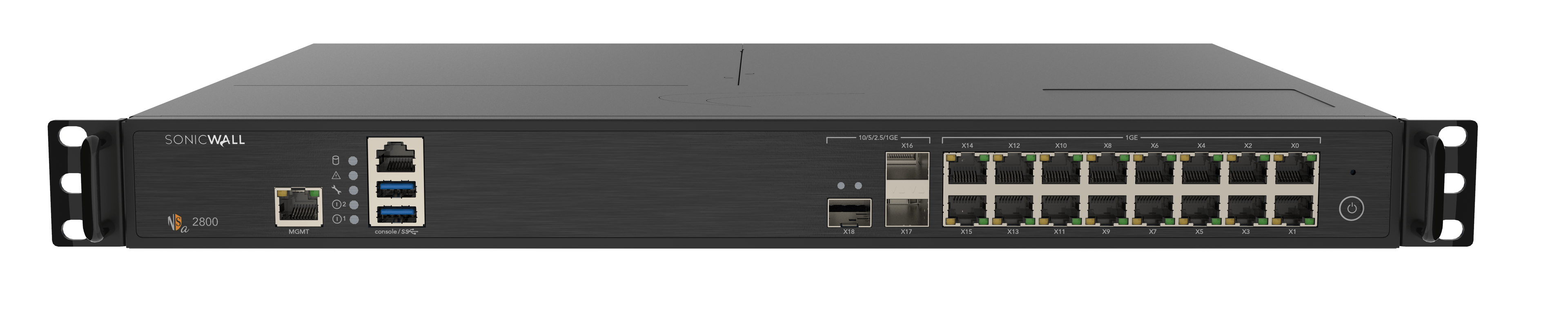 SonicWall NSa 2800 em vista de produto