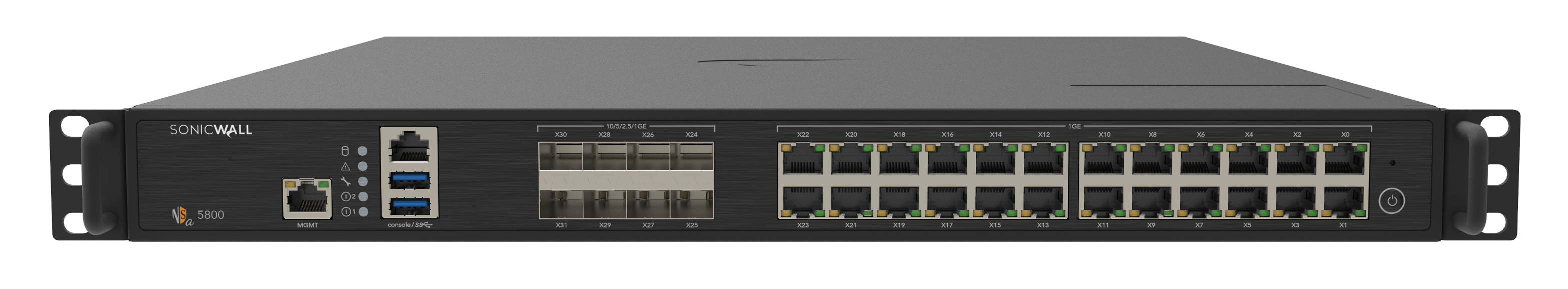 SonicWall NSa 5800 em vista de produto