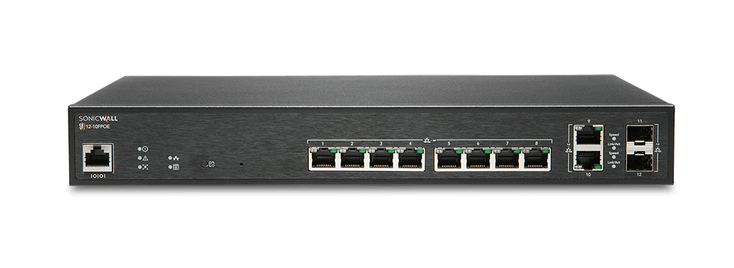 SonicWall SWS12-10FPOE em vista de produto