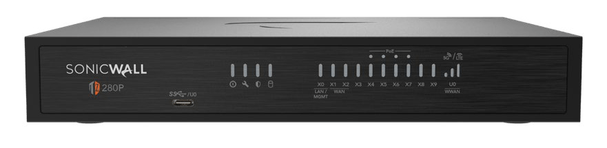 SonicWall TZ280P em vista de produto