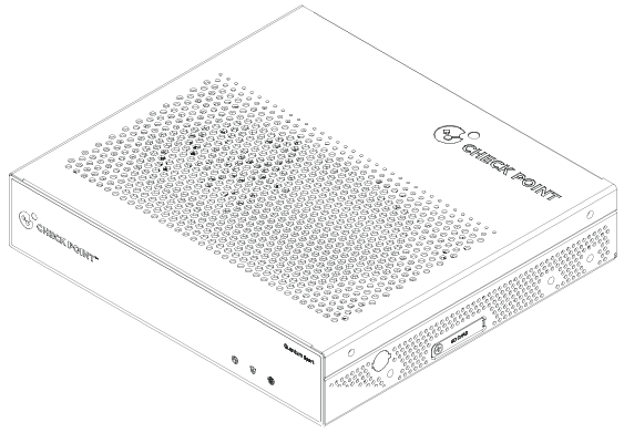 Check Point Spark 2570 cabeado, diagrama técnico oficial do appliance em campo branco